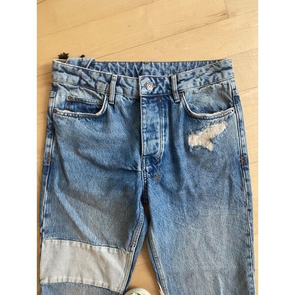 𝅺KSUBI Mens Jeans "Retrograde Trashed" Skinny Fit Sz 32 Distressed Button Fly - Picture 5 of 10